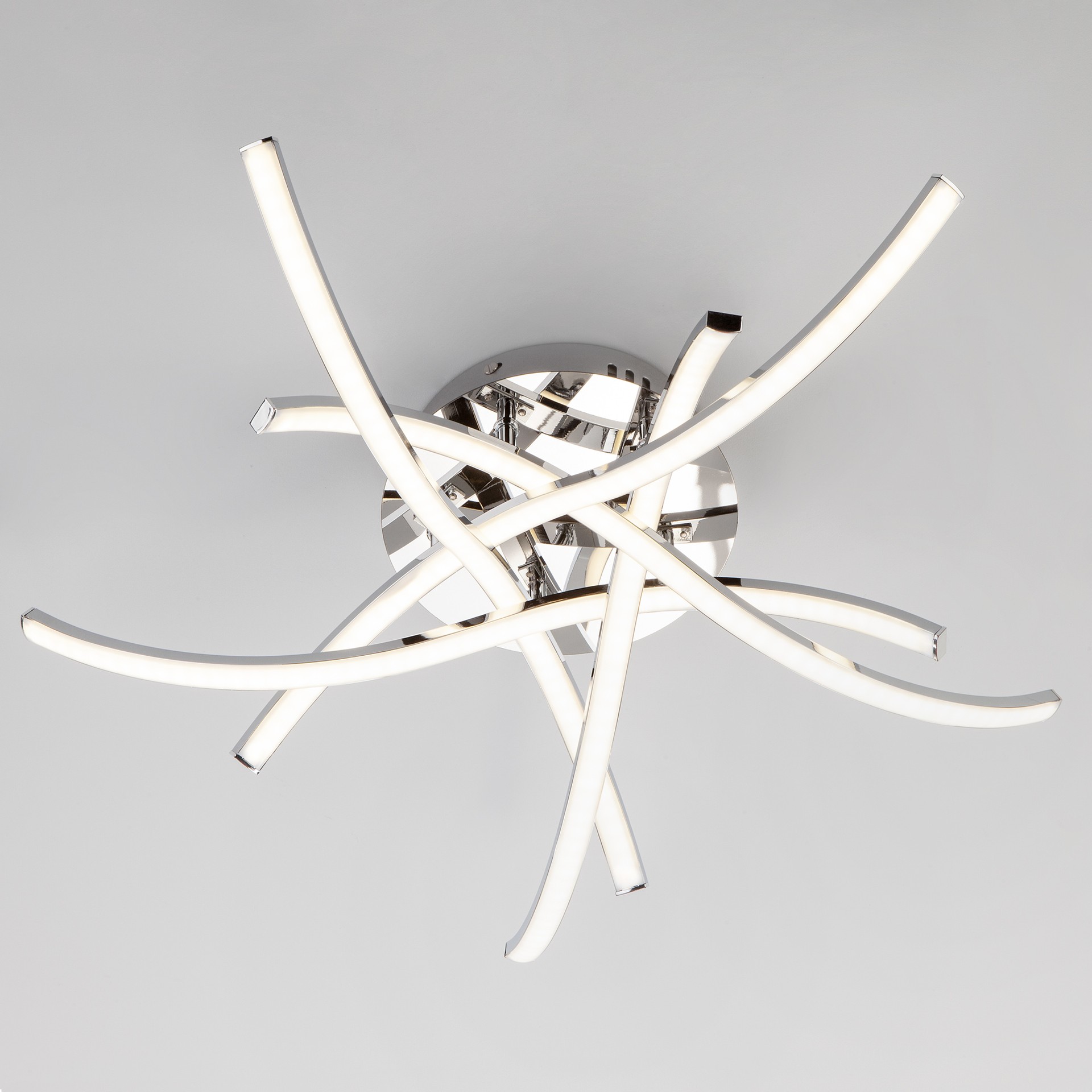 Потолочная светодиодная люстра Graphic Eurosvet 90108/5 хром 45W