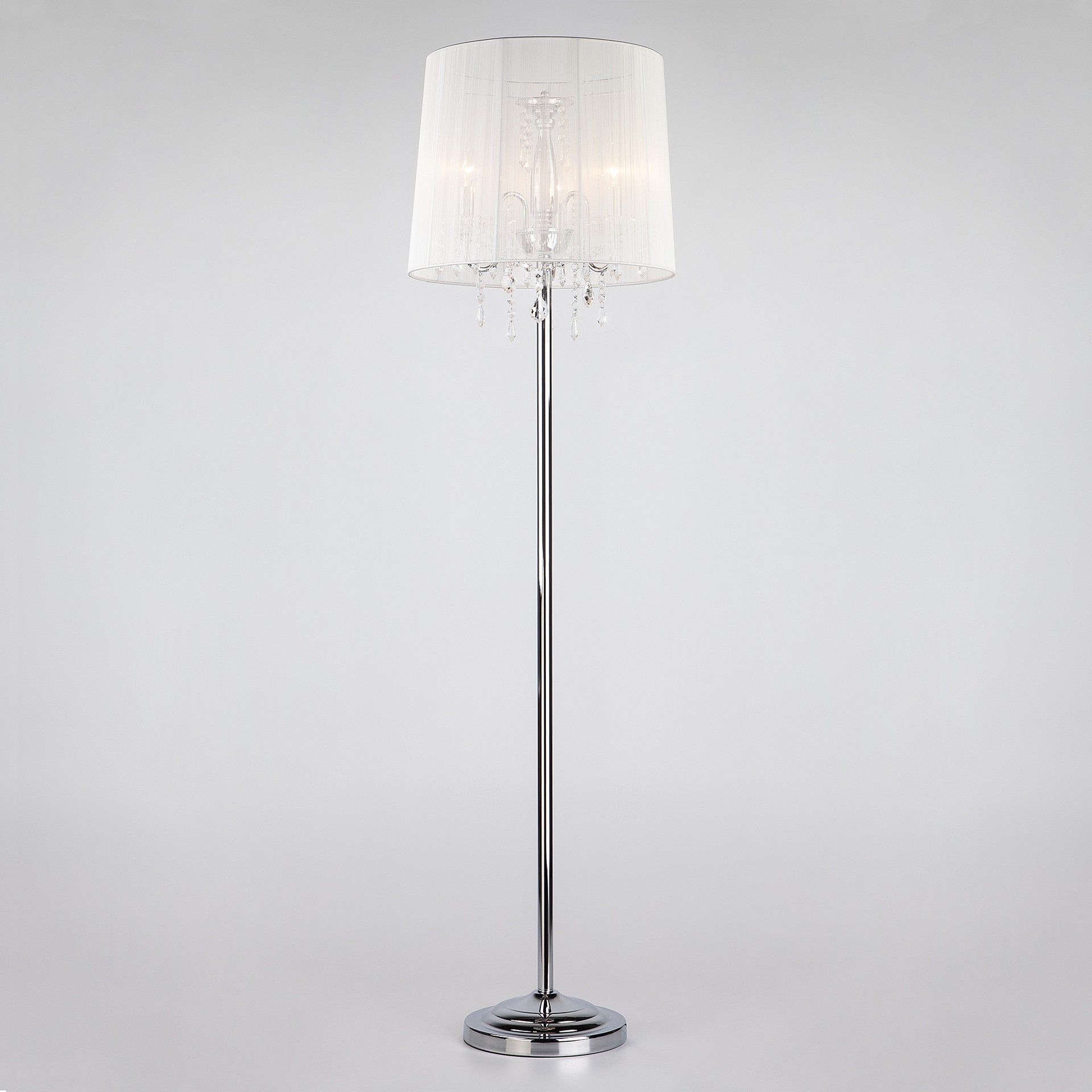 Торшер Eurosvet Allata 2045/3F хром/белый торшер