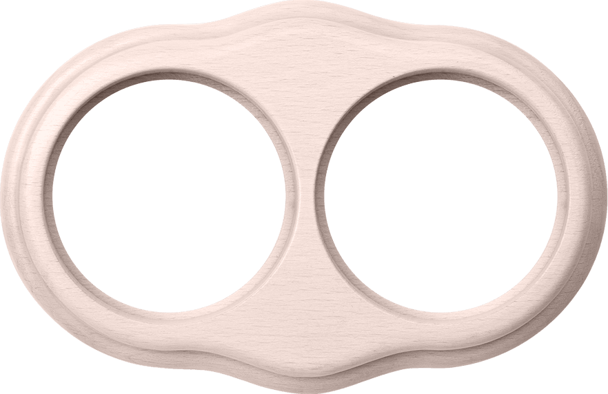 Werkel WL20-frame-02 / Рамка на 2 поста (беленый дуб)