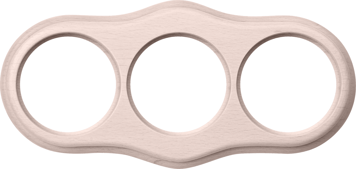 Werkel WL20-frame-03 / Рамка на 3 поста (беленый дуб)