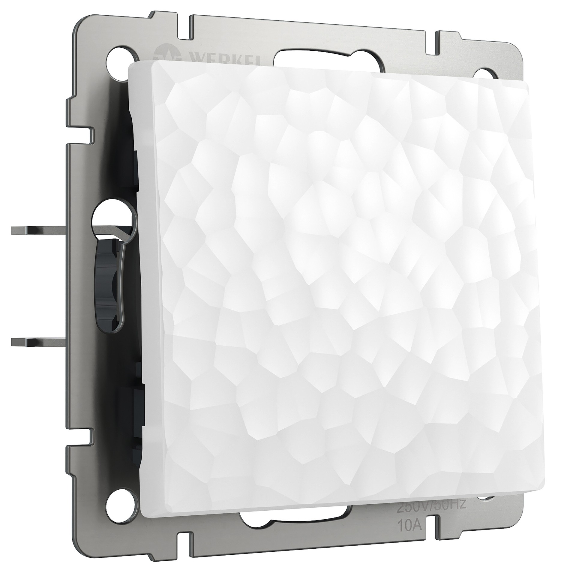 Выключатель Werkel W1212001/ Выключатель одноклавишный проходной (hammer белый)