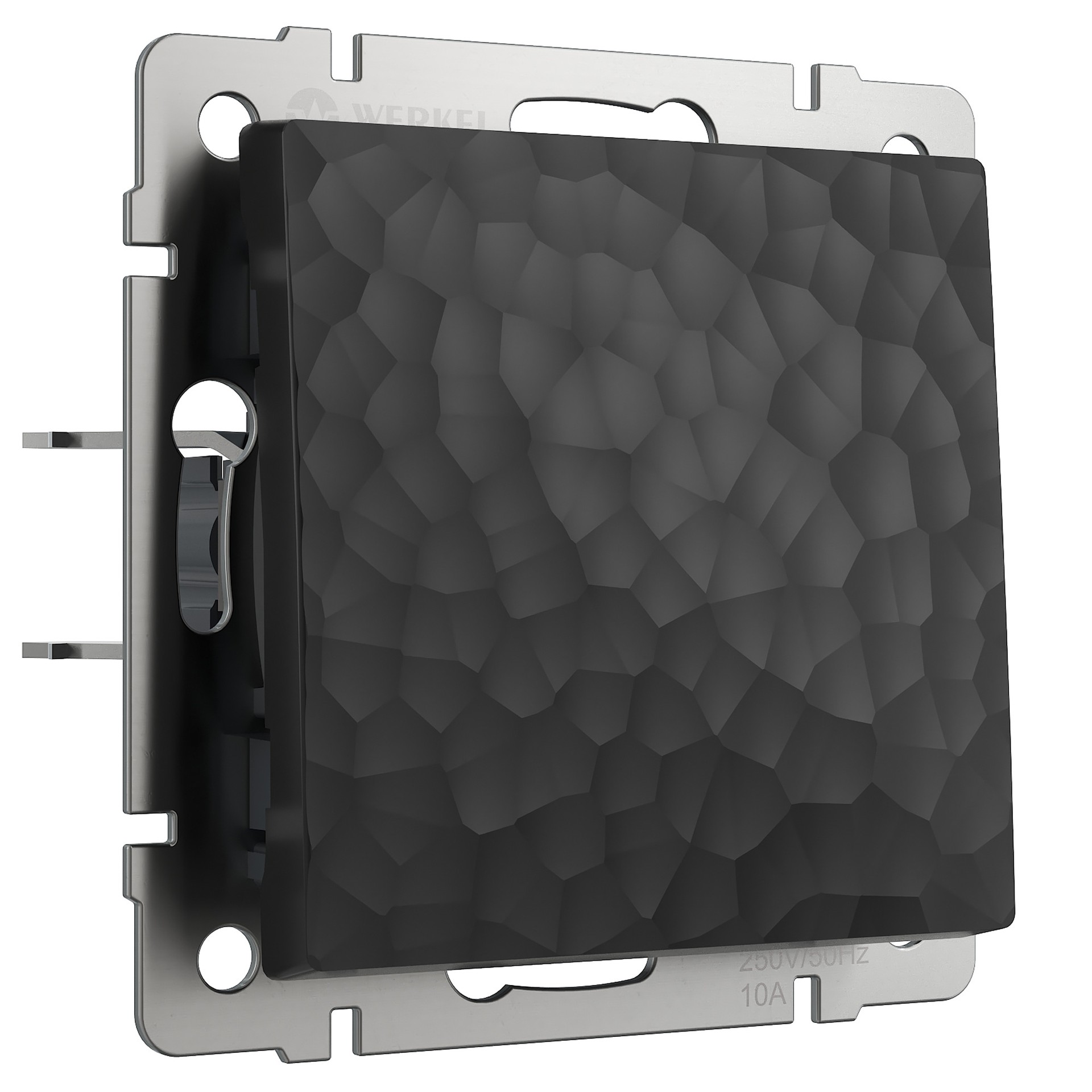 Выключатель Werkel W1212008/ Выключатель одноклавишный проходной (hammer черный)