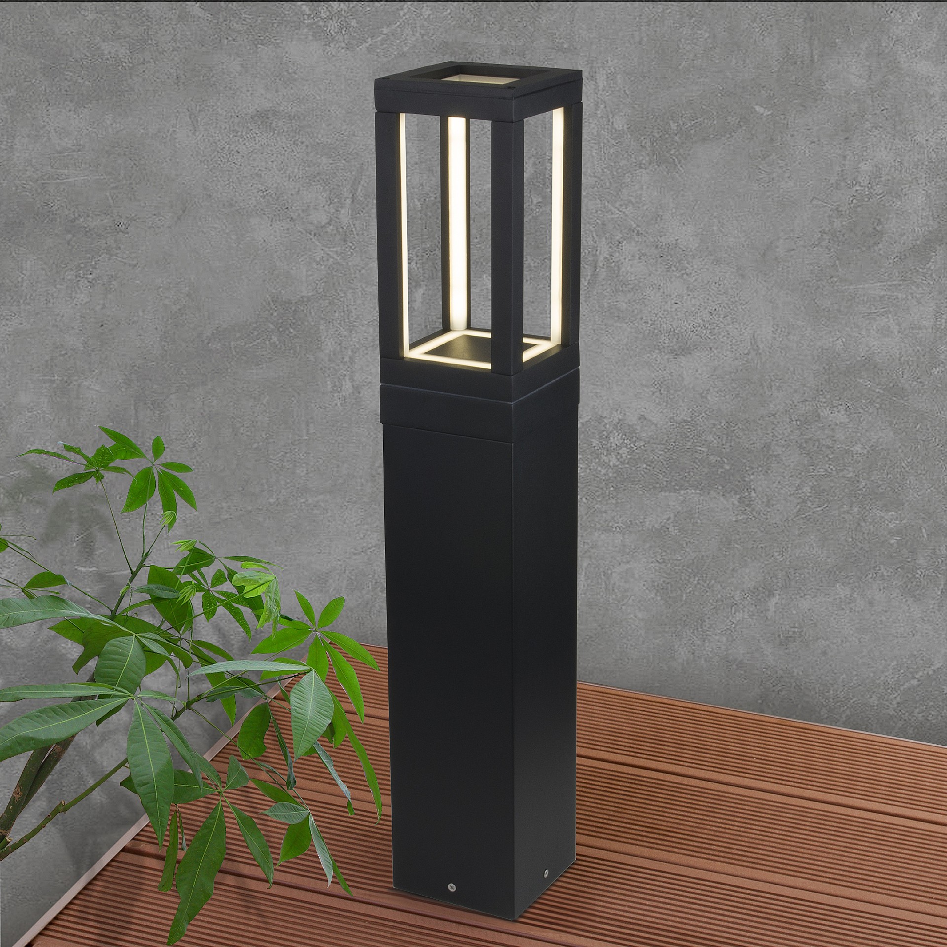 Уличный наземный светильник Elektrostandard Frame 1529 TECHNO LED Frame чёрный