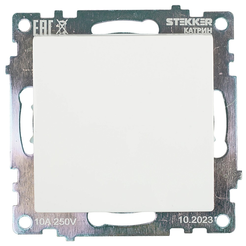 Переключатель 1-клавишный (механизм) Stekker Катрин 39572