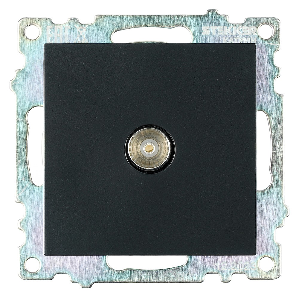 Розетка телевизионная 1-местная (механизм) Stekker Катрин 39614