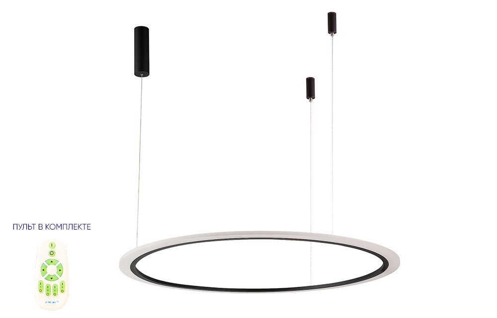 Подвесная люстра Crystal Lux MANZANA MANZANA SP40W LED D1000 BLACK