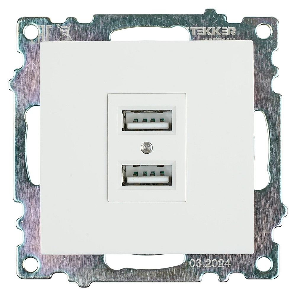 Розетка USB 2-местная Stekker Катрин 39686