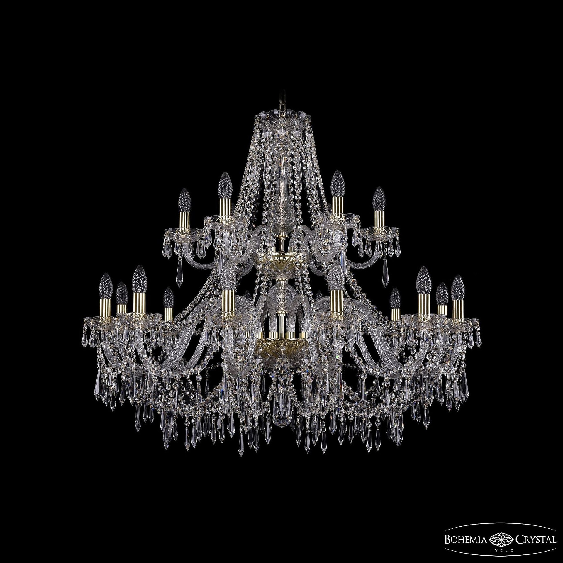 Подвесная люстра Bohemia *1403/12+6/360/2d G