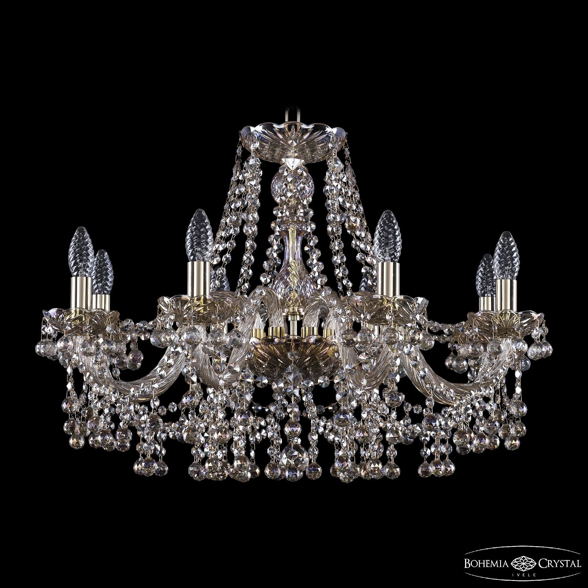 Подвесная люстра Bohemia 1409 1409/8/240 G M801