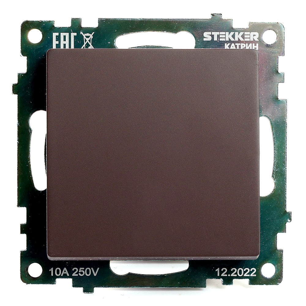 Переключатель 1-клавишный (механизм) Stekker Катрин 49018