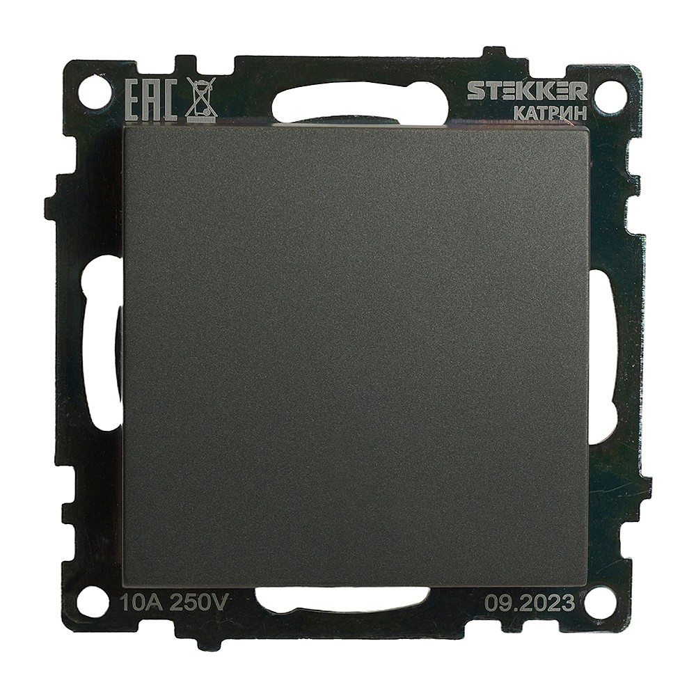 Переключатель 1-клавишный (механизм) Stekker Катрин 49412
