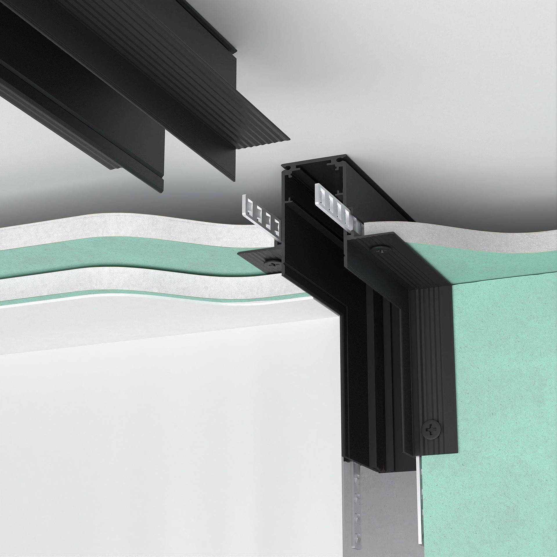 Коннектор для шинопровода Elektrostandard Slim Magnetic Slim Magnetic Коннектор угловой внутренний для встраиваемого шинопровода под ГКЛ 12,5мм (черный) 852