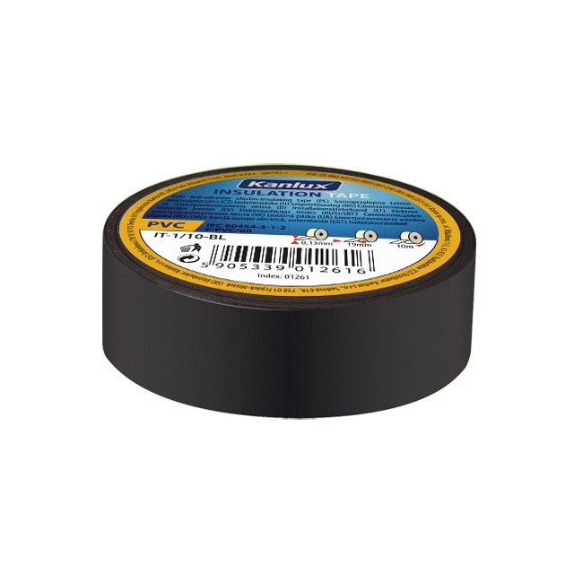 Изолента пвх черная KANLUX IT-1/10-B Kanlux It-1/10-B 1257