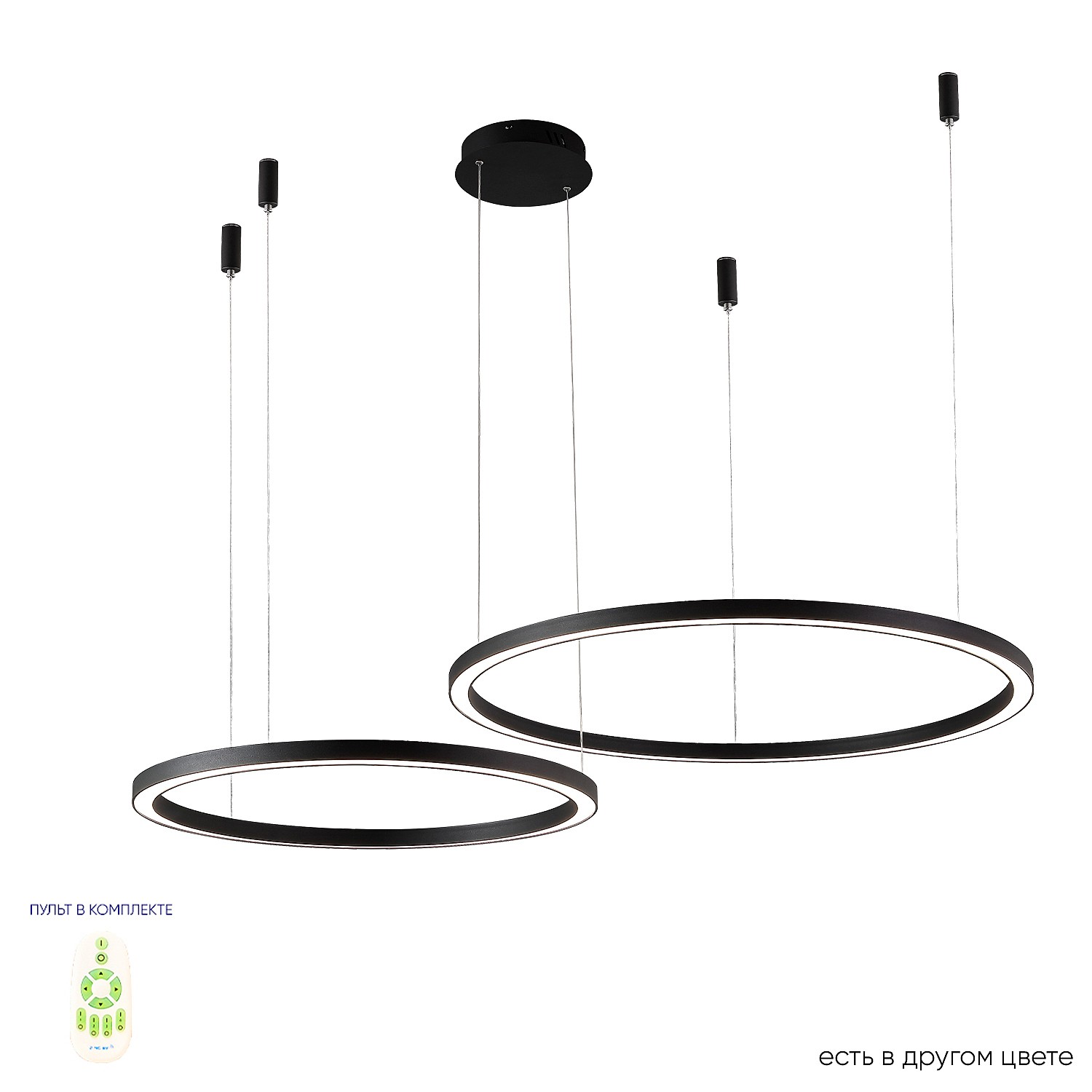 Подвесная люстра Crystal Lux Fortuna FORTUNA SP123W LED D600+800 BLACK