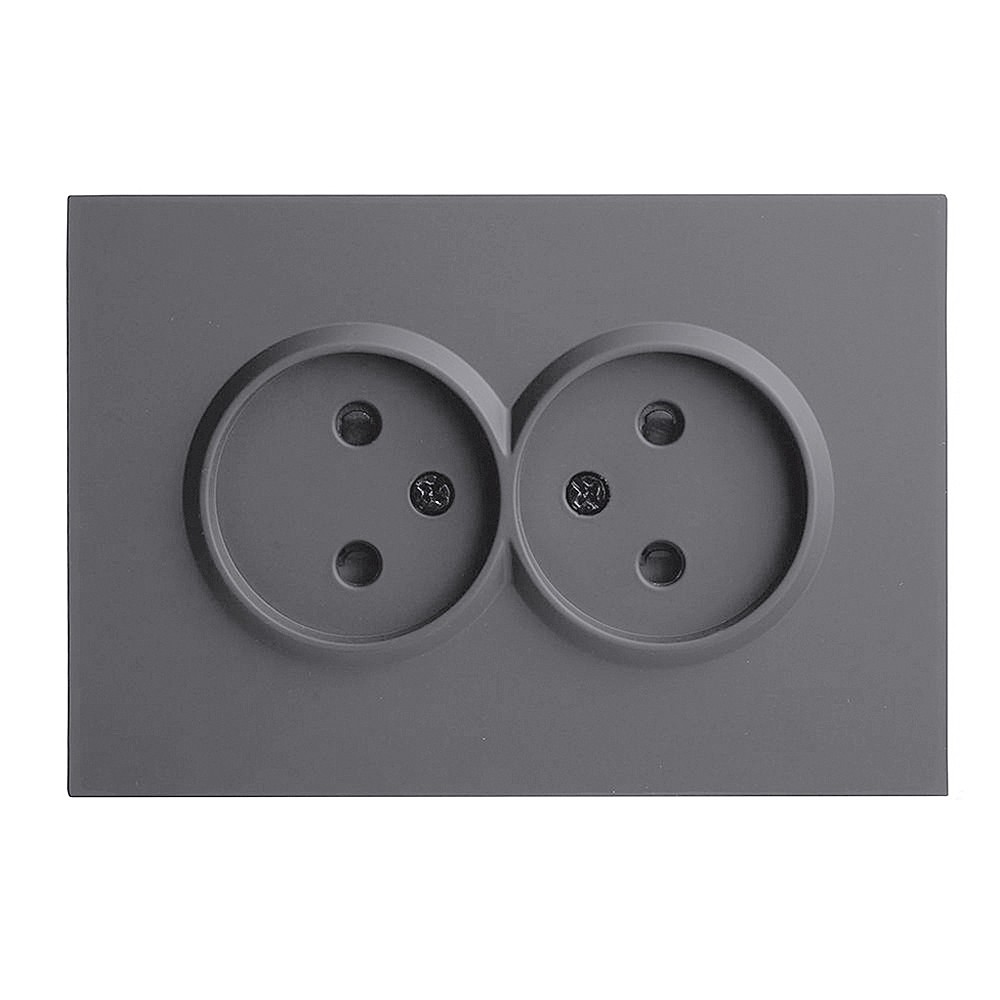 Розетка 2-местная с защитной шторкой Stekker Эмили 49955