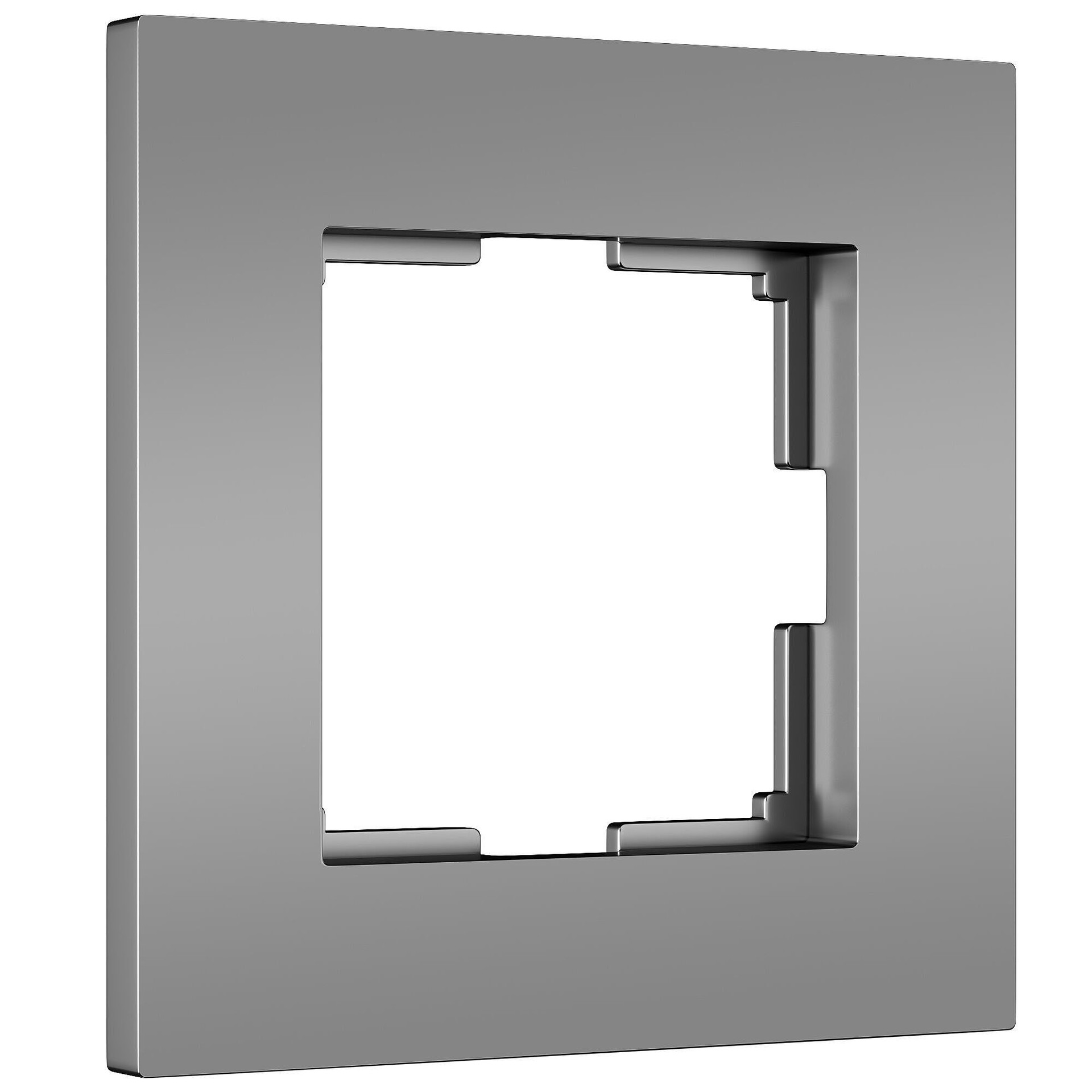 Рамка Werkel Slab серебро софт W0012965/ Рамка на 1 пост Slab (серебро софт)
