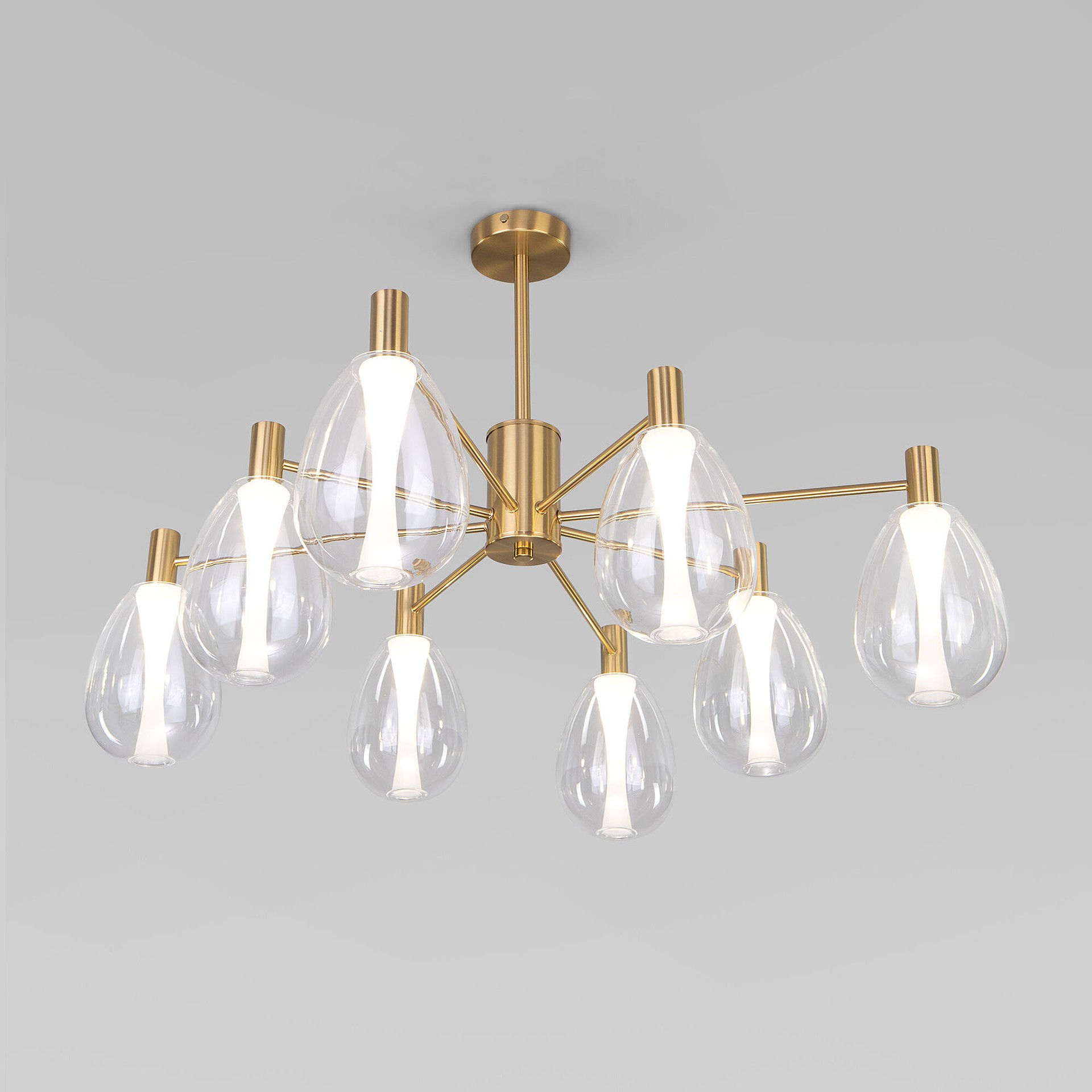 Потолочная люстра Eurosvet Magma 60175/8 латунь Smart