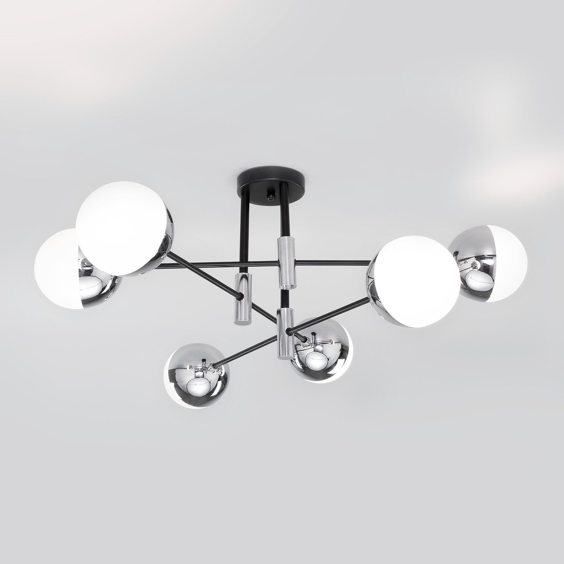 Потолочная люстра Eurosvet Nuvola 70129/6 хром Smart