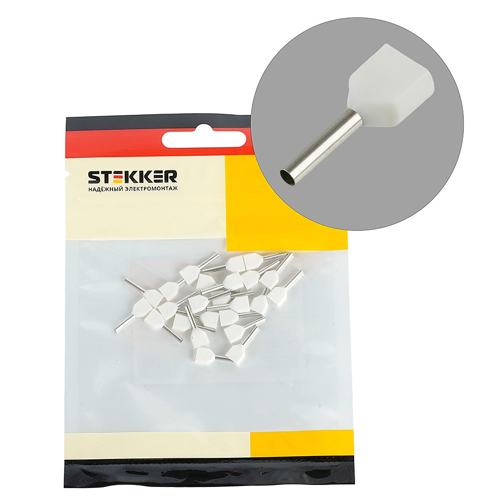 Наконечник Штыревой Втулочный Изолированный Stekker LD406-0508 50401