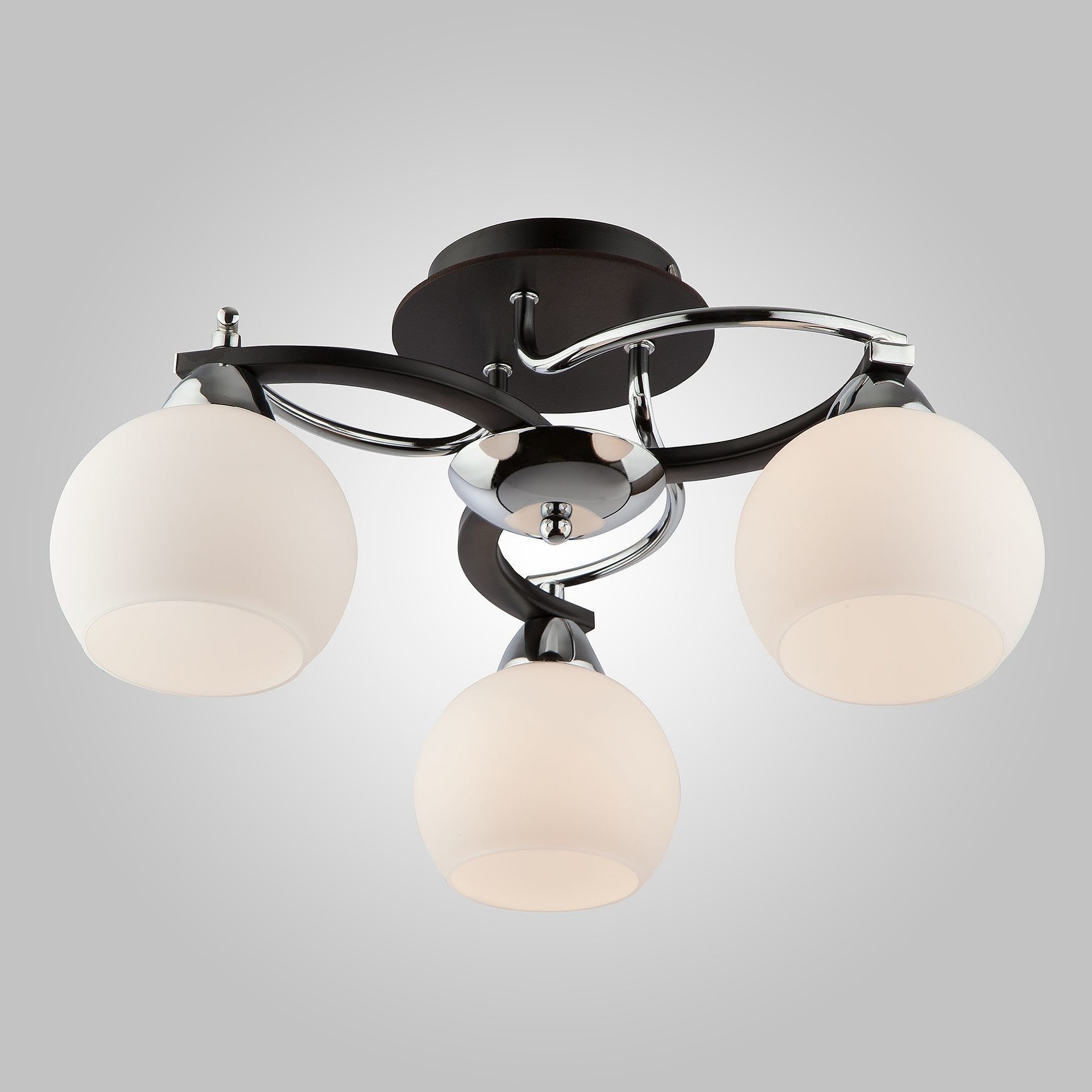 Потолочная люстра Eurosvet Larion 9654/3 хром/черный