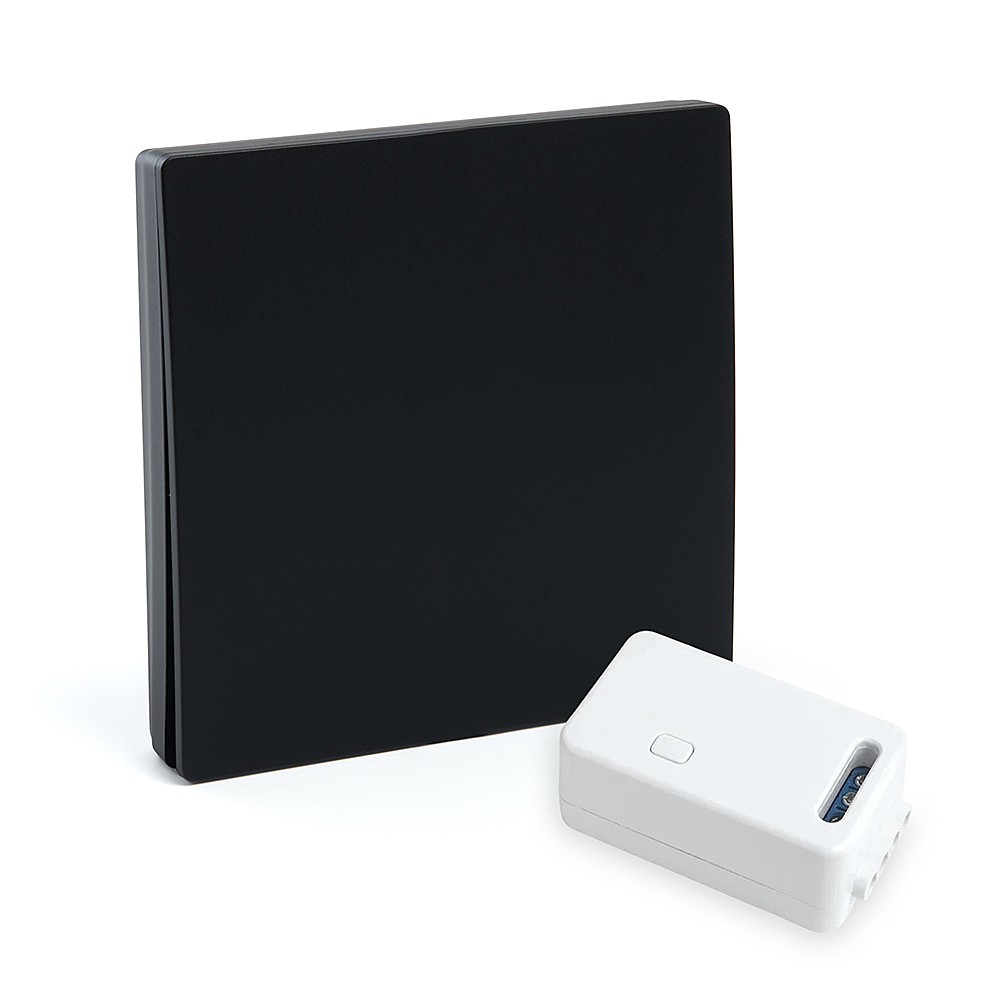 TM181 Выключатель беспроводной 7мВт, однокл. с радиочастотным контроллером 230V 500W, LD100,  черный