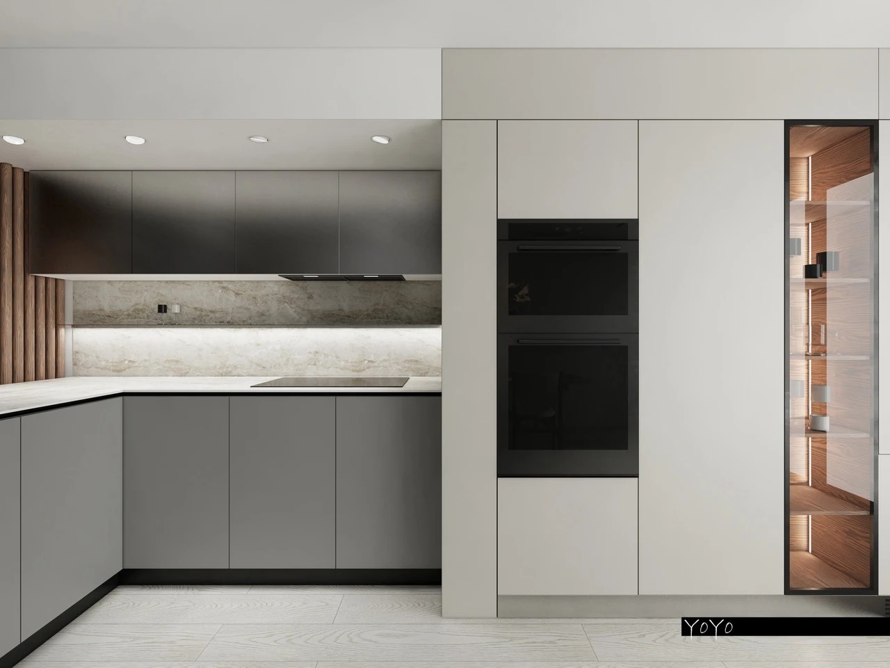 Один из концептов кухни в доме на побережье Флориды.