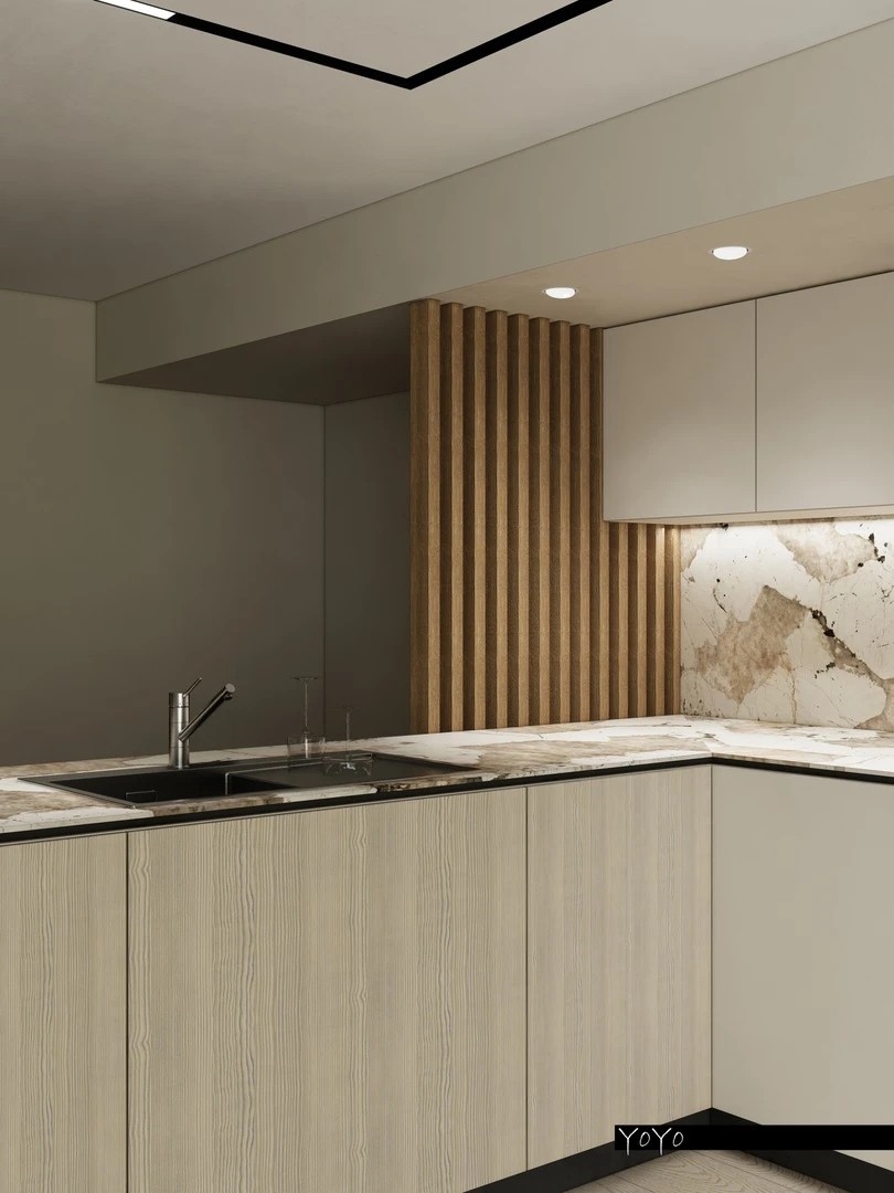 Концепт кухни-столовой в загородном доме