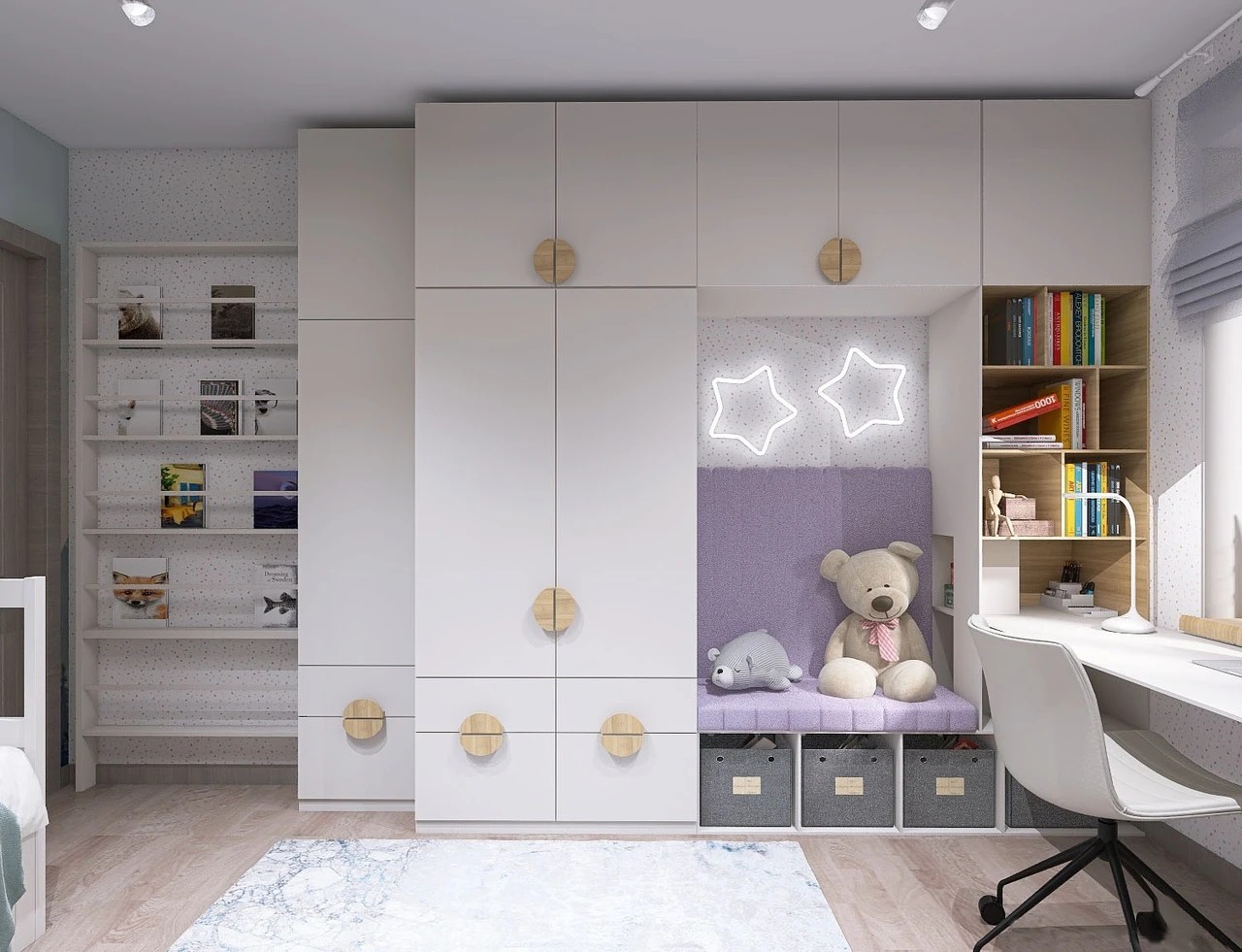 Детские комнаты для дошкольников. Совместные