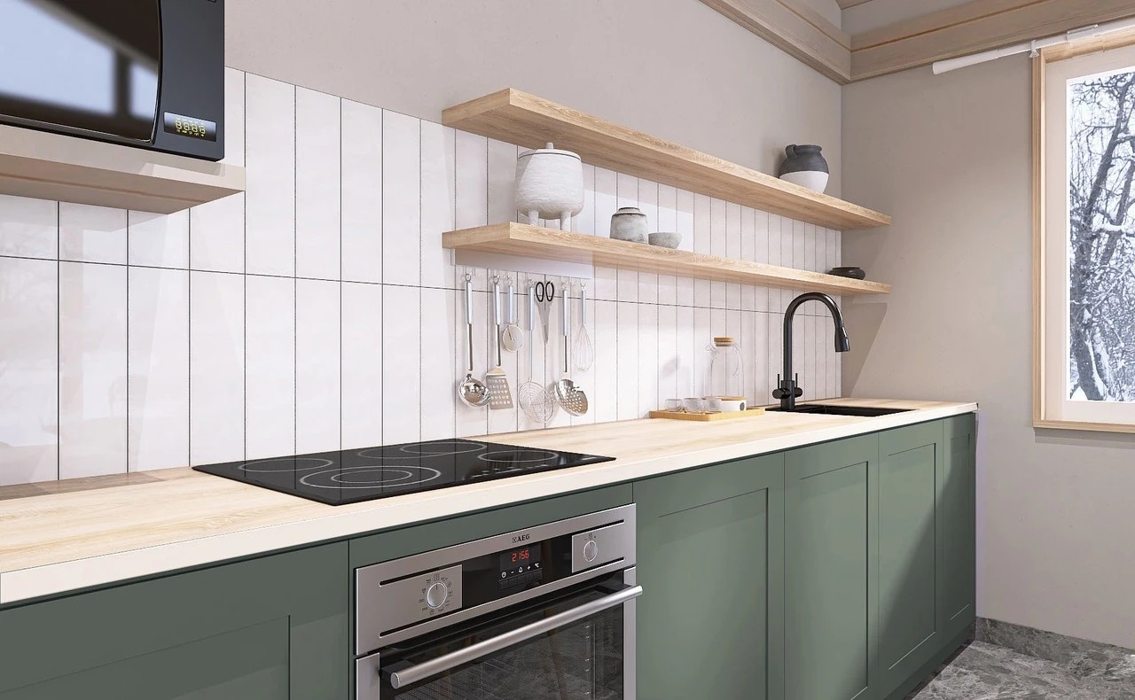 Кухня-гостиная в загородном доме