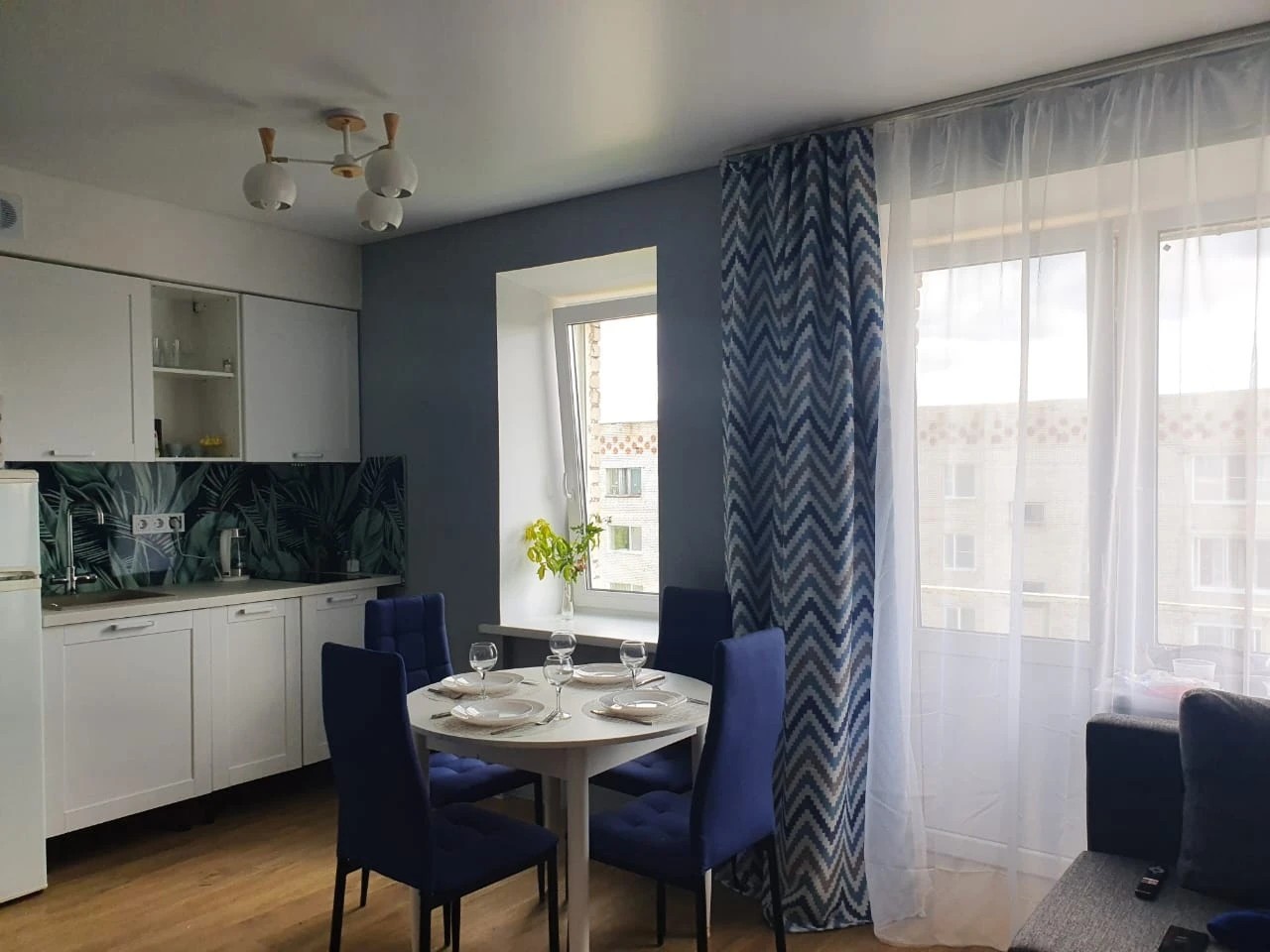 Студия из однушки в Карелии.