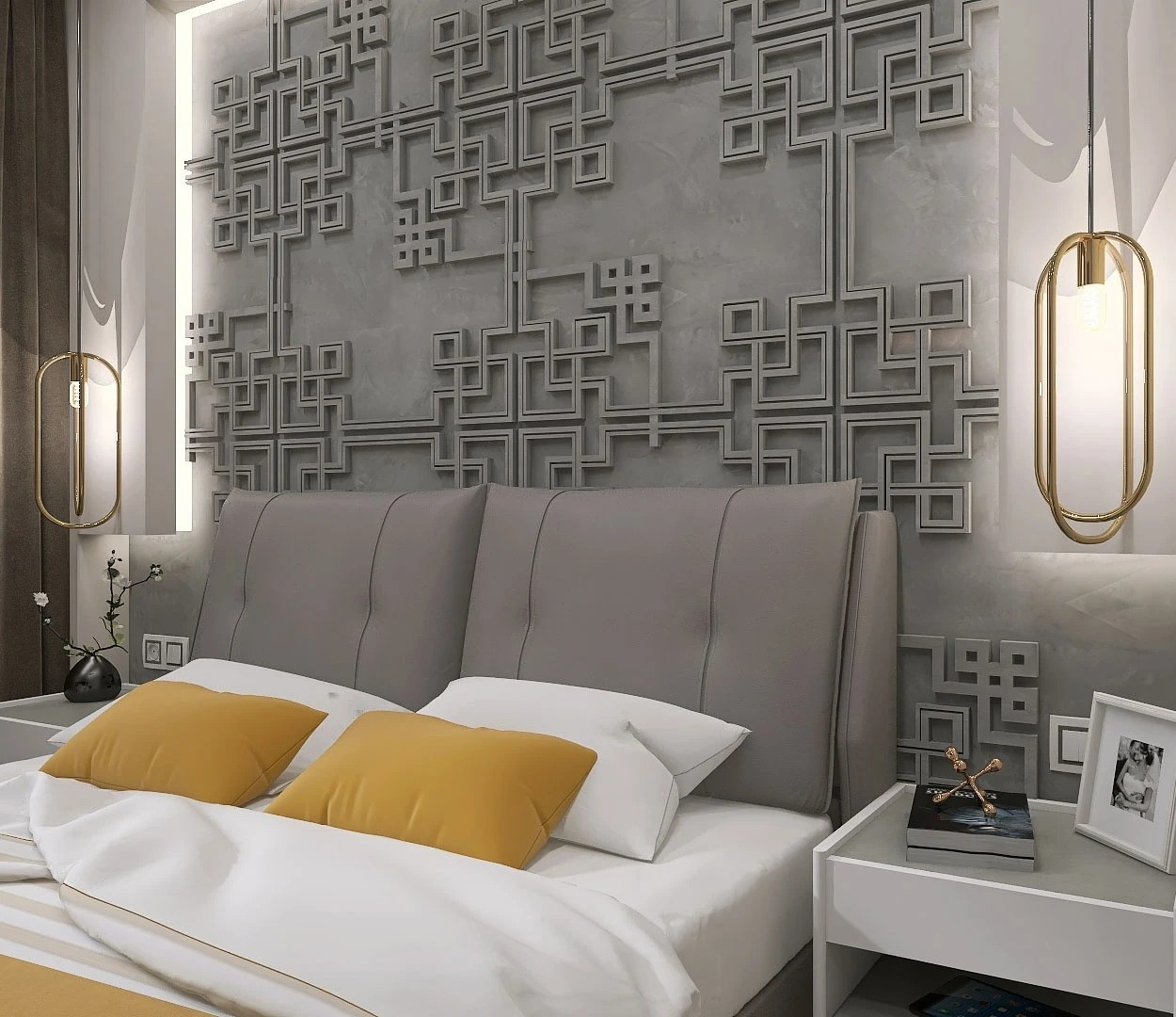 Стильная спальня для семейной пары