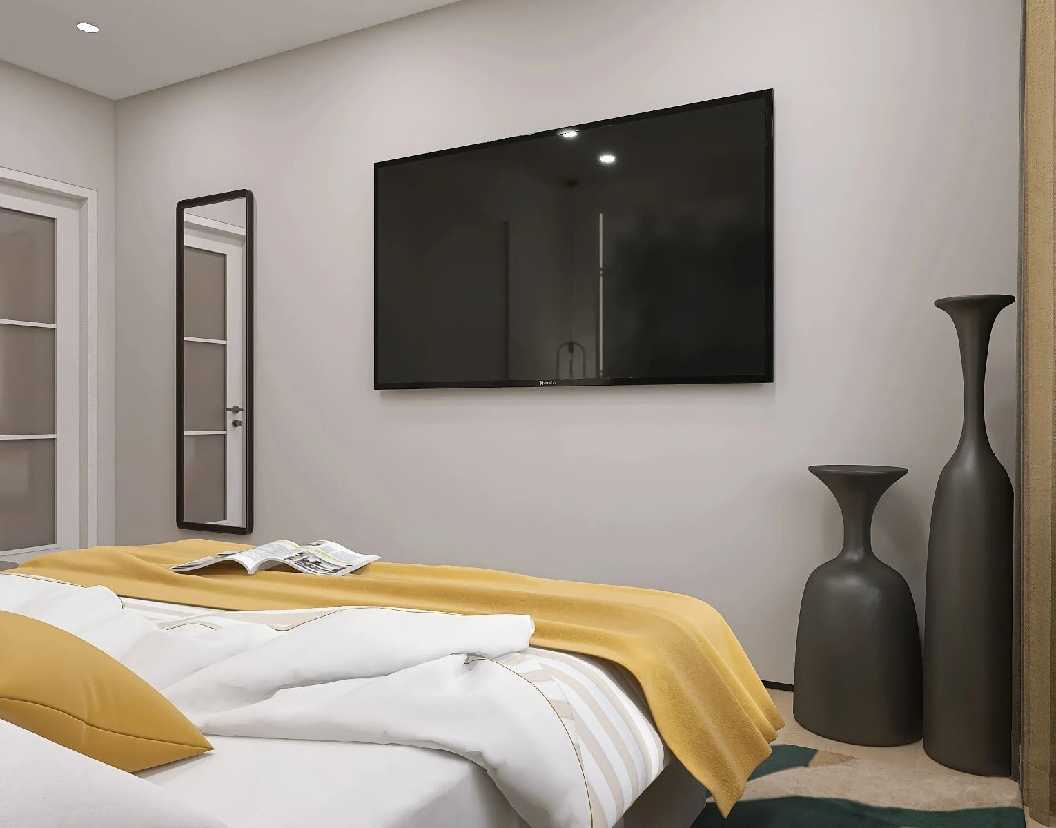 Стильная спальня для семейной пары