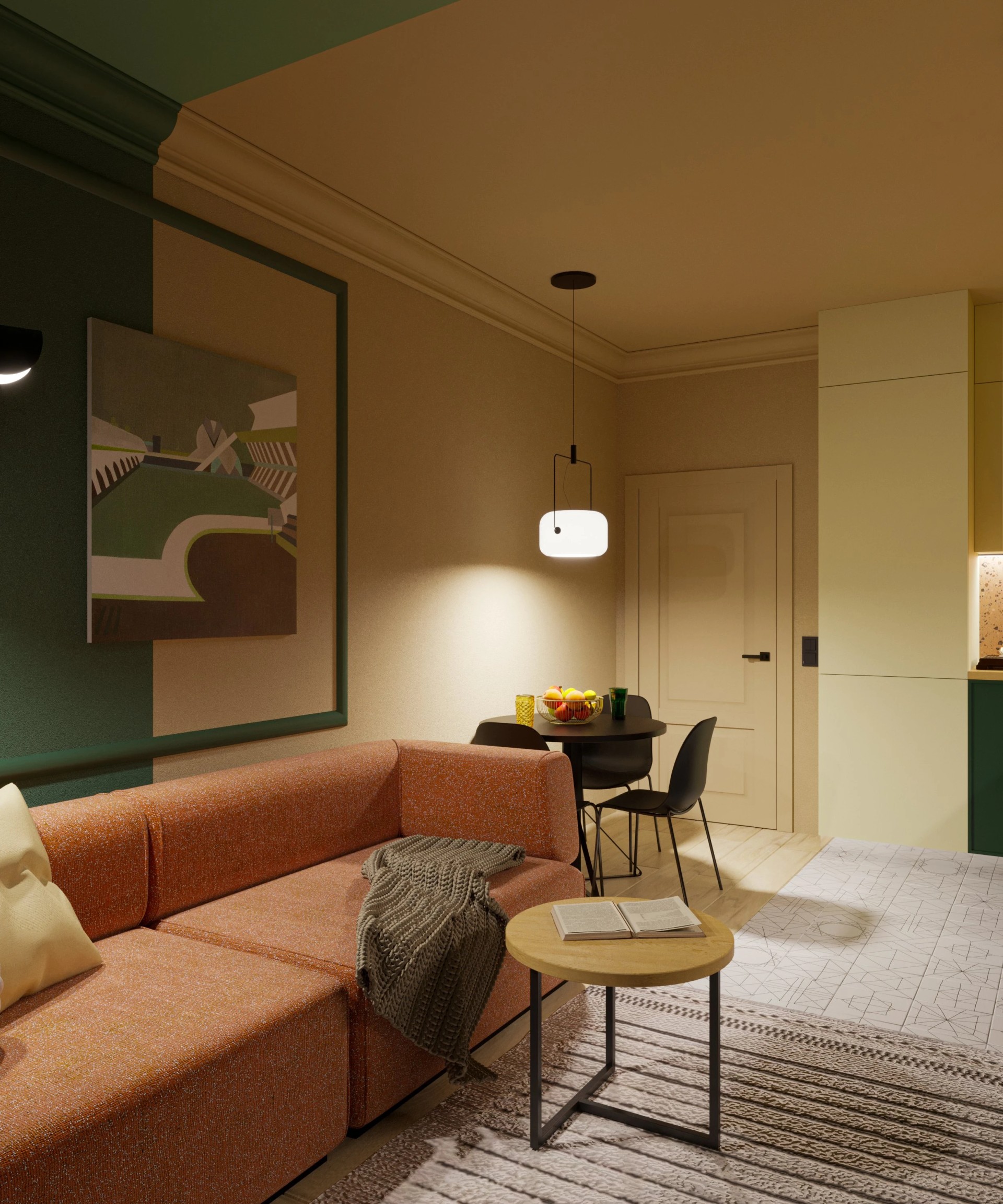 Квартира для молодой пары в ЖК life-Лесная в Санкт-Петербурге.