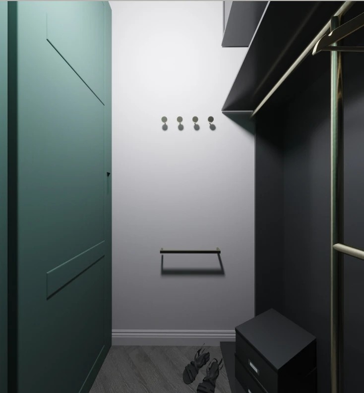 Квартира в темных тонах, Современная Классика, 70 м. кв.