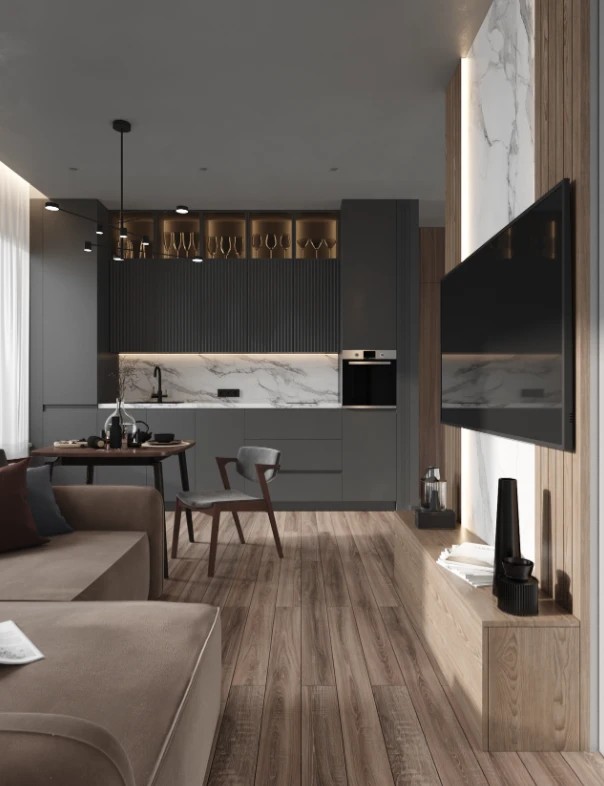 ЖК Виталити, г. Москва. Двухкомнатная квартира в современном стиле