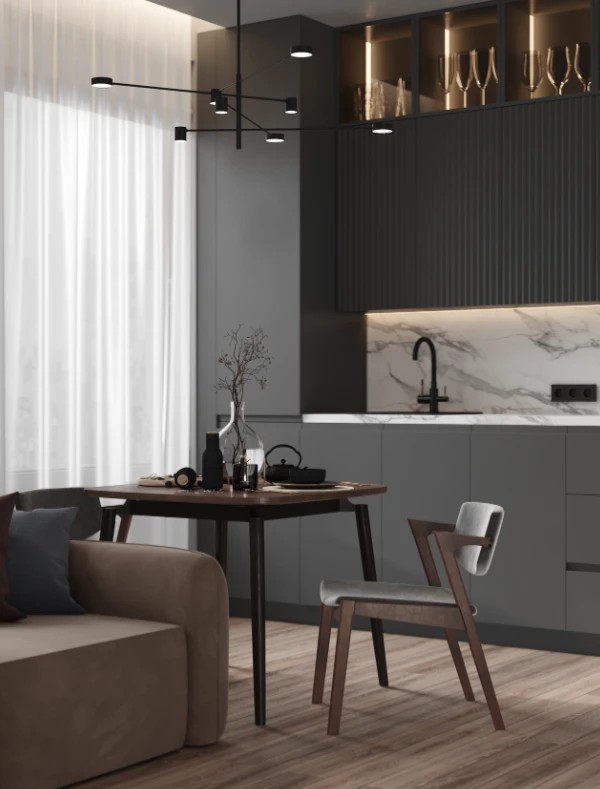 ЖК Виталити, г. Москва. Двухкомнатная квартира в современном стиле