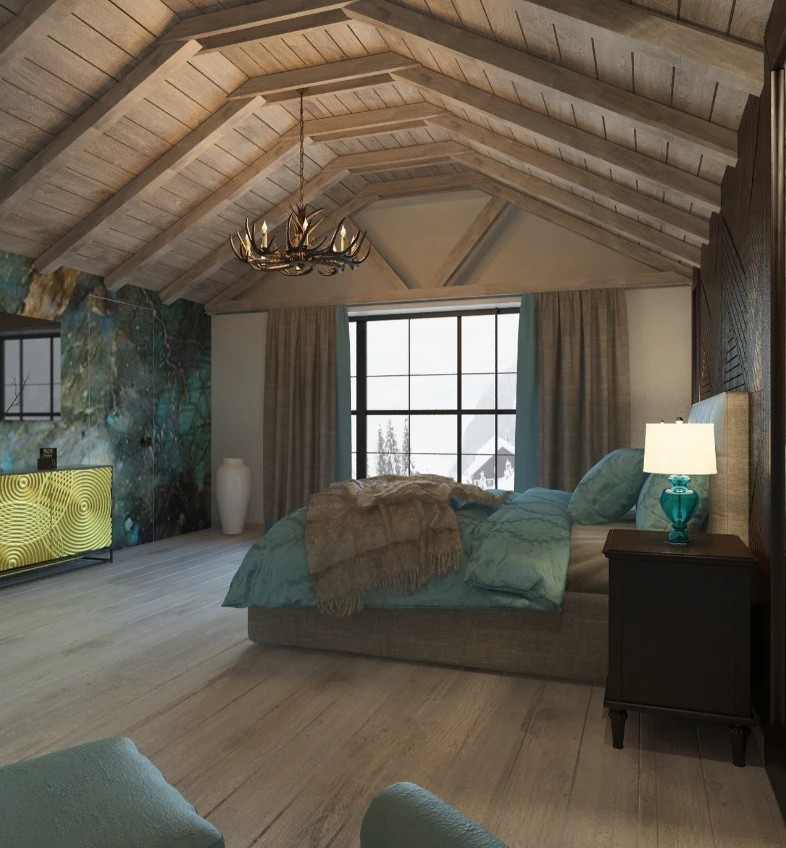 Шале на горе Можайская в 3 этажа. Стиль модерн + шале.