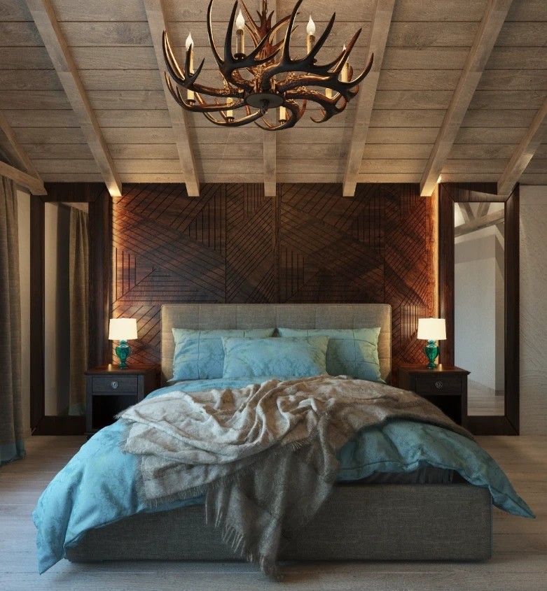 Шале на горе Можайская в 3 этажа. Стиль модерн + шале.