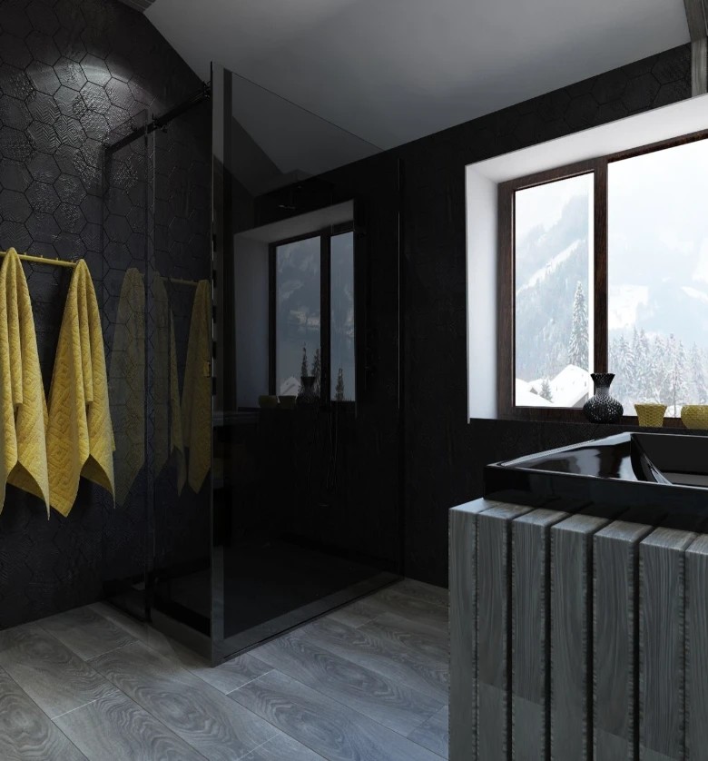 Шале на горе Можайская в 3 этажа. Стиль модерн + шале.