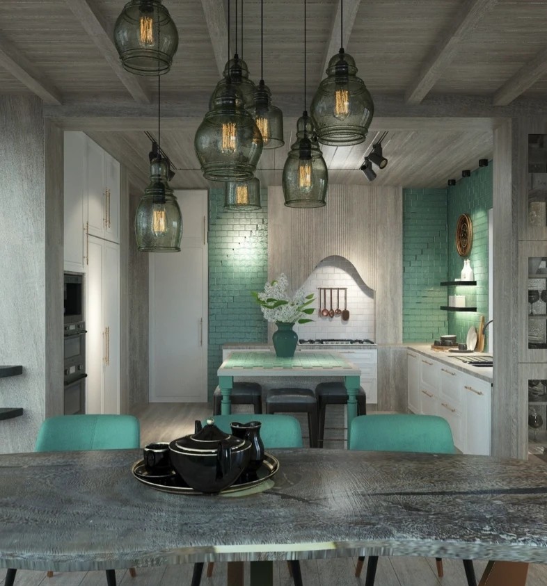 Шале на горе Можайская в 3 этажа. Стиль модерн + шале.