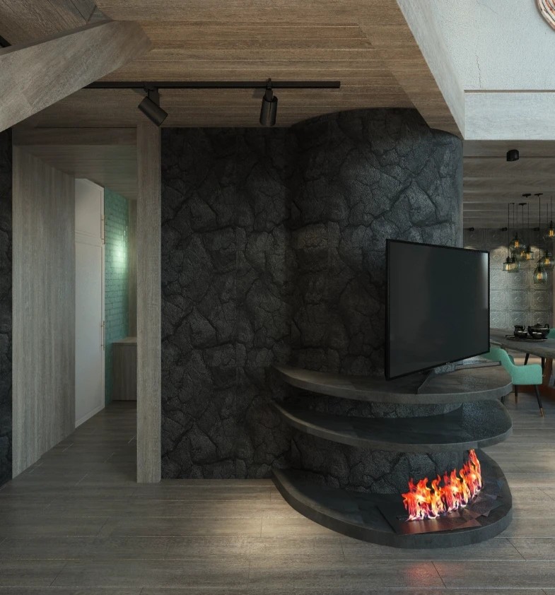 Шале на горе Можайская в 3 этажа. Стиль модерн + шале.