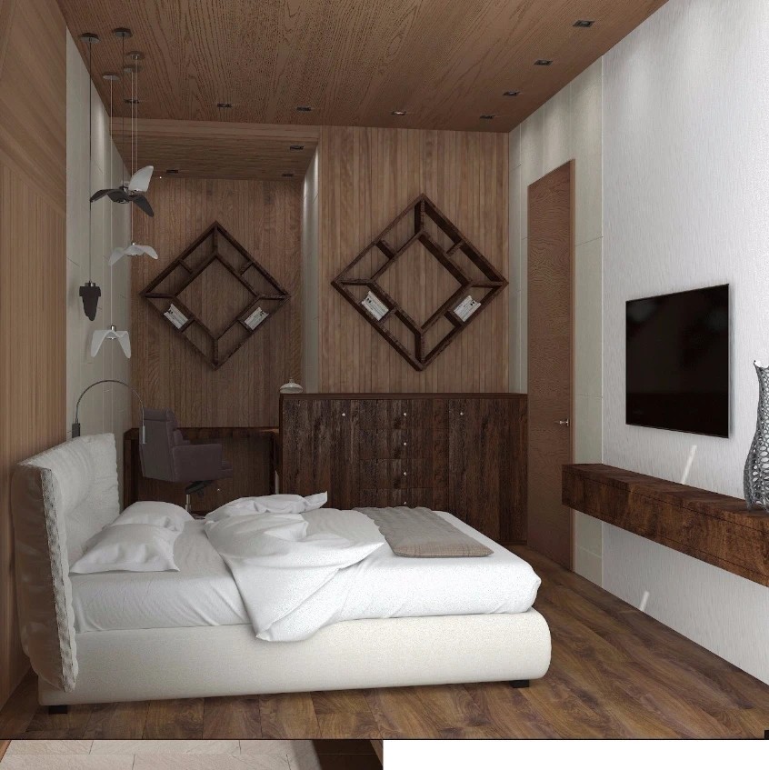 Шале на горе Можайская в 3 этажа. Стиль модерн + шале.