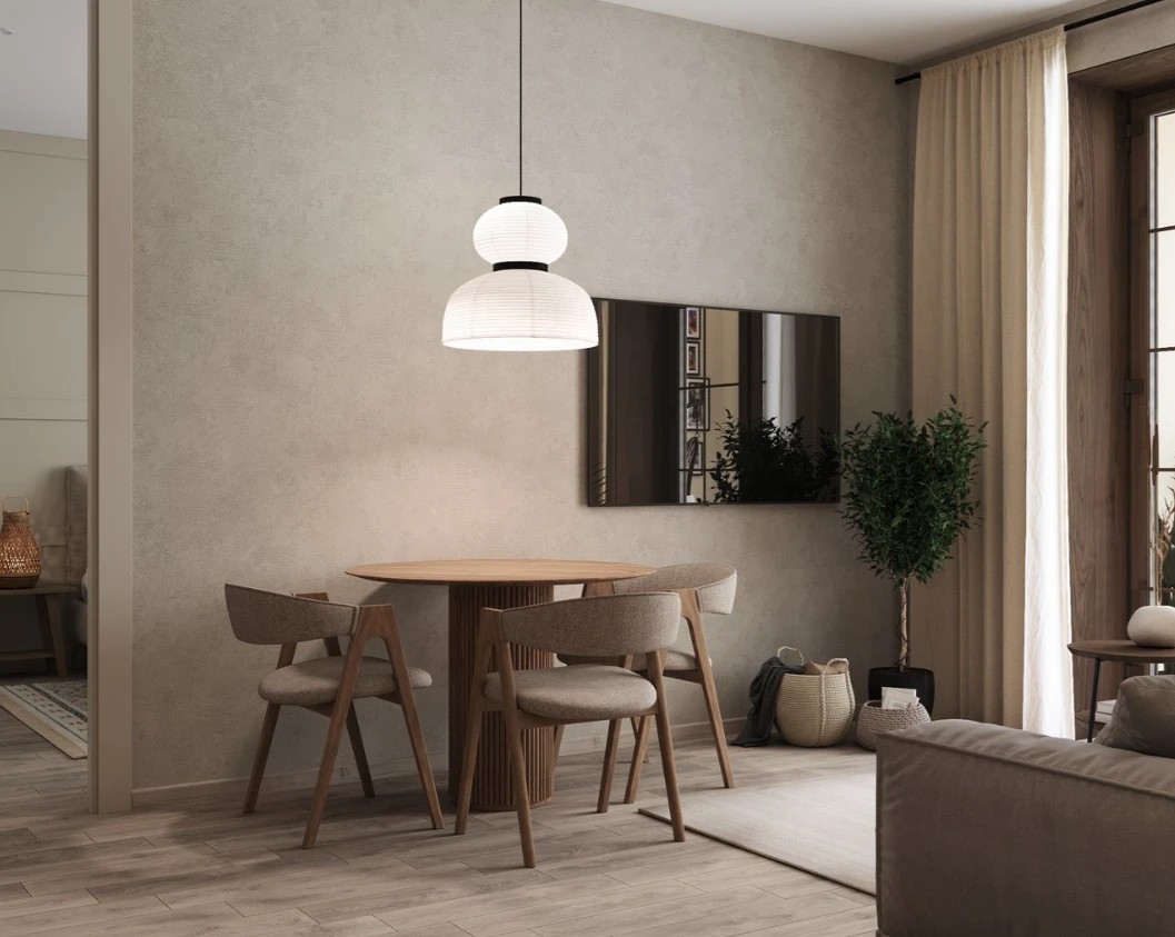 Уютная евродвушка в современном стиле с этническими мотивами