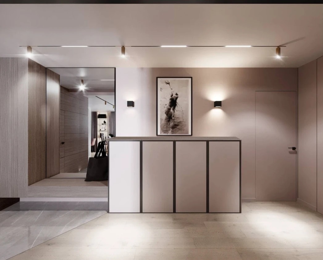 Трёхкомнатная квартира в современном стиле.