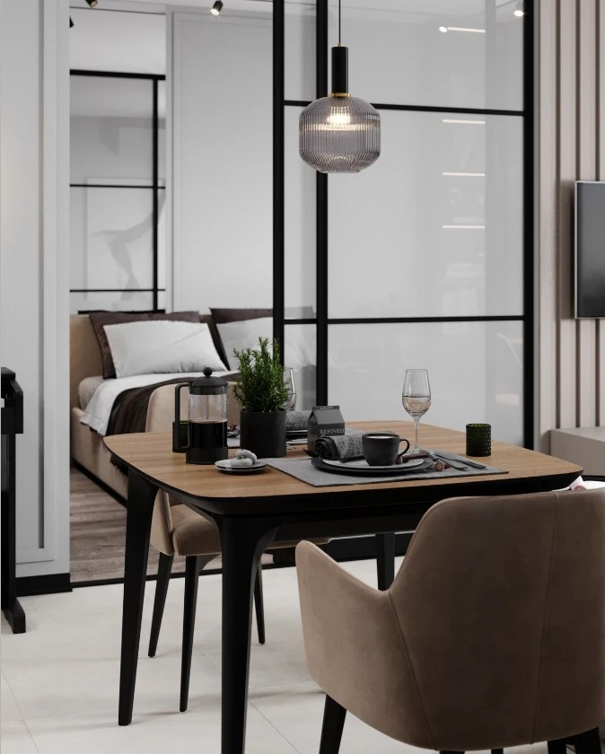 Однокомнатная квартира-студия в Москве 42 м. кв.