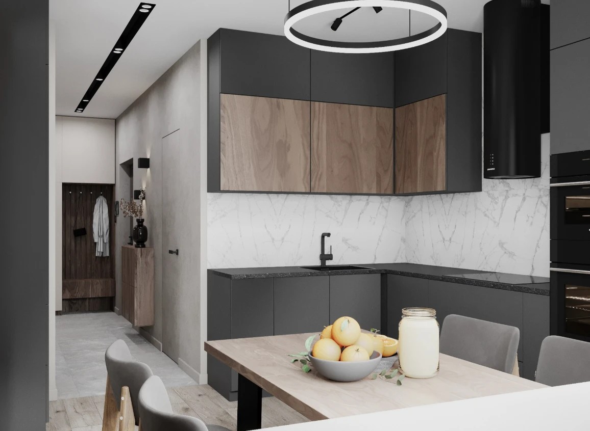 Квартира 60 м. кв. Современный стиль.