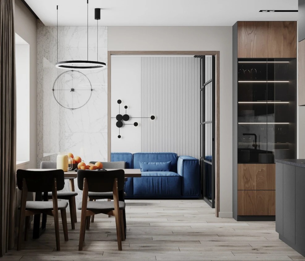 Квартира 60 м. кв. Современный стиль.