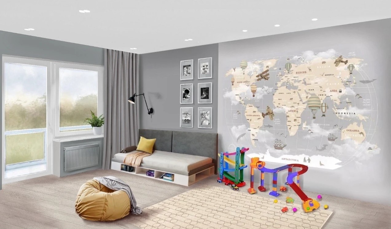 Квартира 60 м. кв. Современный стиль.