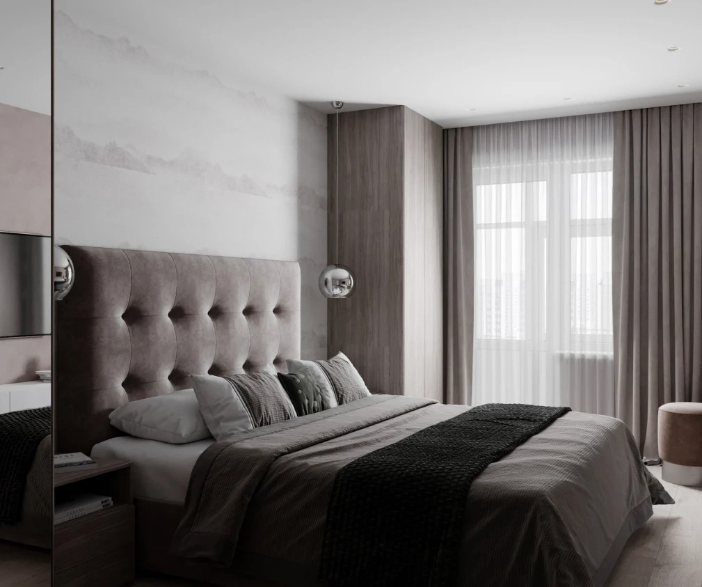 Трехкомнатная квартира. Славянка. Очень современная классика.