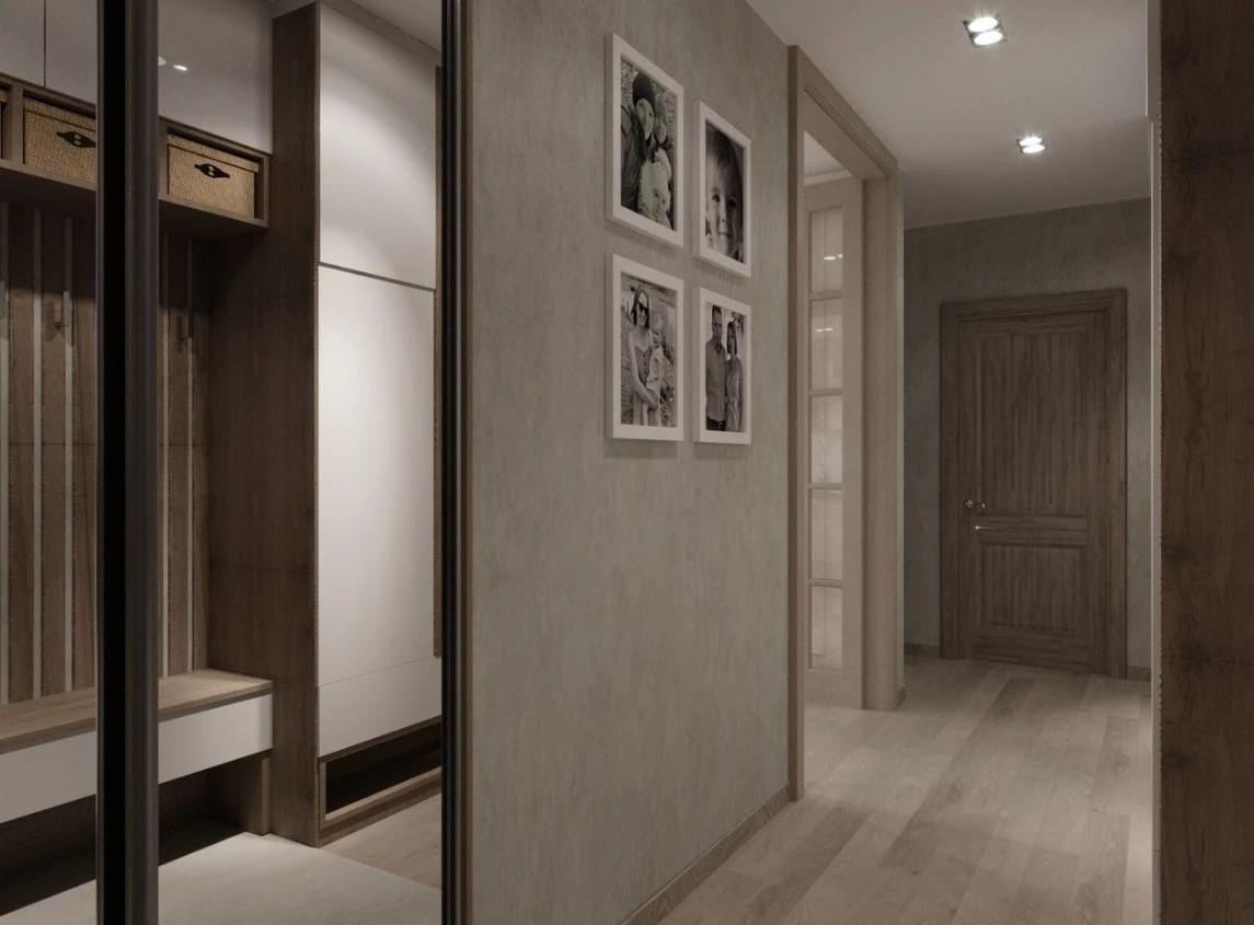 Трехкомнатная квартира. Славянка. Очень современная классика.